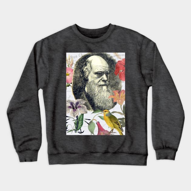 Charles Darwin Crewneck Sweatshirt by White B Gifts